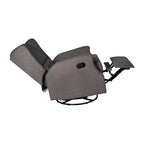 Wingback Manual Rocking Glider Recliner Chair with 360 Swivel