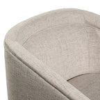 Barrel Accent Chair with 360 Swivel Vinyl Wrapped Base
