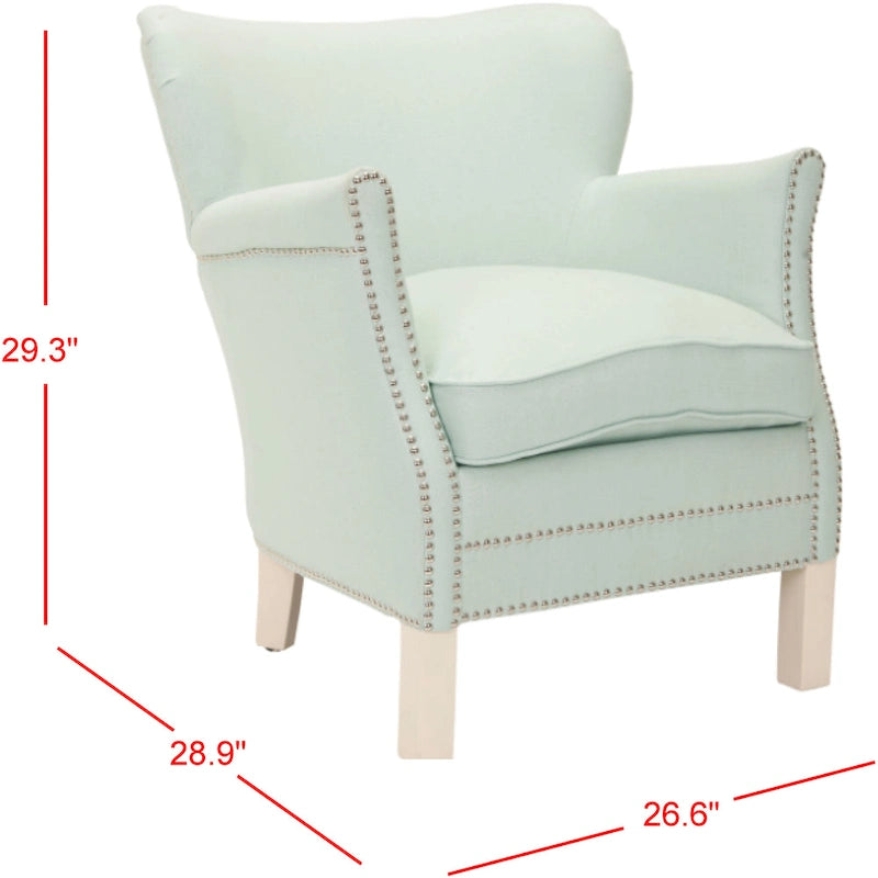 SAFAVIEH Corie Brown Club Chair - 26.6 x 28.9 x 29.3 - 27Wx29Dx29H