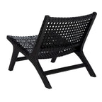 SAFAVIEH Theodora Leather Woven Accent Chair - 25.2 W x 31.5 L x 26.8 H - 25Wx31Dx27H