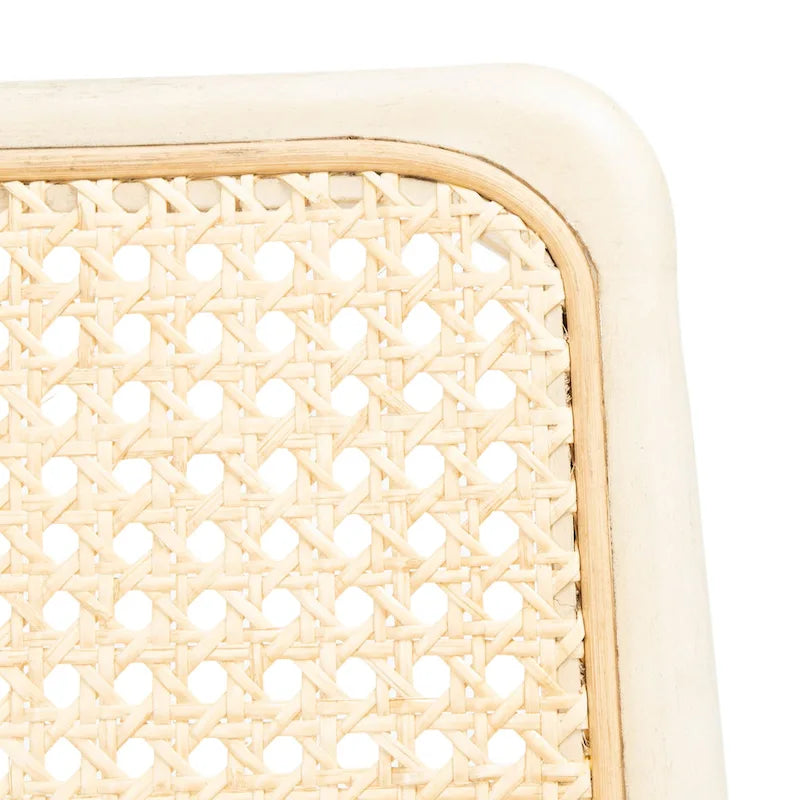 SAFAVIEH Sylva Rattan Cushion Dining Chair (Set of 2) - 19 W x 17.5 L x 32 H - 19Wx18Dx32H