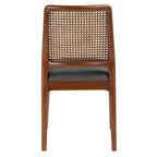 SAFAVIEH Sylva Rattan Cushion Dining Chair (Set of 2) - 19 W x 17.5 L x 32 H - 19Wx18Dx32H