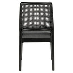 SAFAVIEH Sylva Rattan Cushion Dining Chair (Set of 2) - 19 W x 17.5 L x 32 H - 19Wx18Dx32H