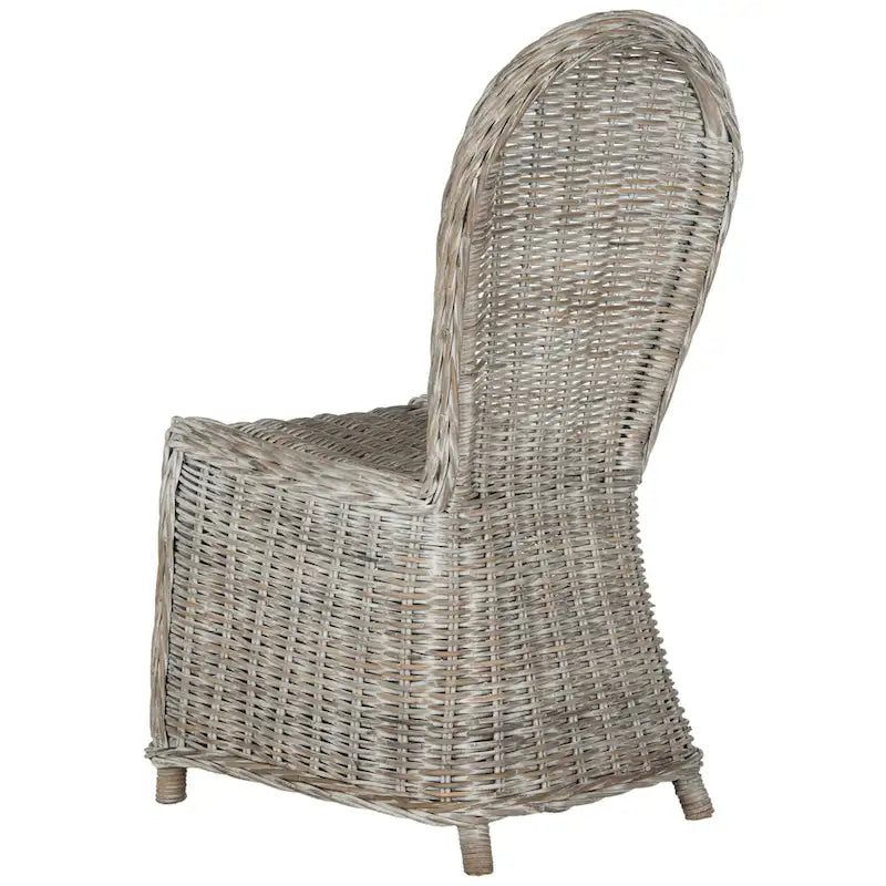 SAFAVIEH Manolica White Washed Dining Chair (Set of 2) - 19.5 x 26 x 40.5 - 20Wx26Dx41H