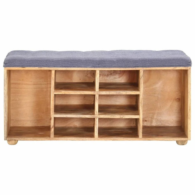 vidaXL Hall Bench 39.4x13.8x18.5 Solid Mango Wood