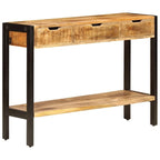 vidaXL Sideboard with 3 Drawers 43.3x13.8x29.5 Solid Mango Wood