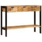 vidaXL Sideboard with 3 Drawers 43.3x13.8x29.5 Solid Mango Wood