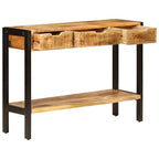 vidaXL Sideboard with 3 Drawers 43.3x13.8x29.5 Solid Mango Wood