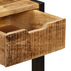 vidaXL Sideboard with 3 Drawers 43.3x13.8x29.5 Solid Mango Wood