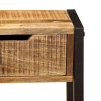 vidaXL Sideboard with 3 Drawers 43.3x13.8x29.5 Solid Mango Wood
