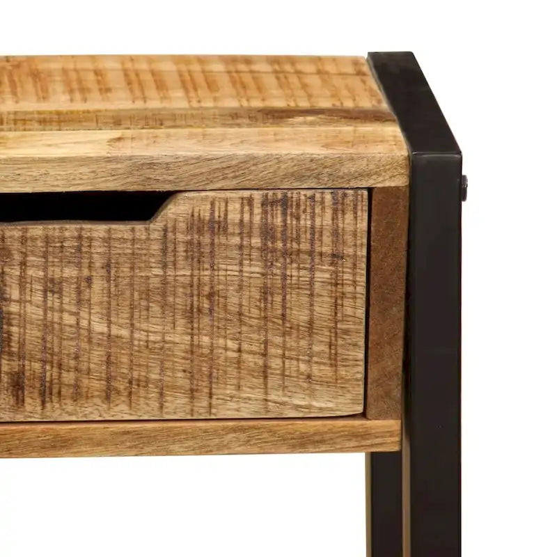 vidaXL Sideboard with 3 Drawers 43.3x13.8x29.5 Solid Mango Wood