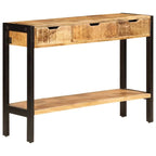 vidaXL Sideboard with 3 Drawers 43.3x13.8x29.5 Solid Mango Wood