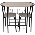 vidaXL Breakfast Bar Set MDF