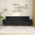 vidaXL 2-Seater Sofa Bed Upholstered Convertible Sleeper Sofa Couch Velvet - 86.6 x 33.3 x 27.2