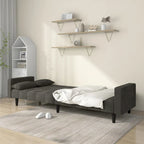 vidaXL 2-Seater Sofa Bed Upholstered Convertible Sleeper Sofa Couch Velvet - 86.6 x 33.3 x 27.2