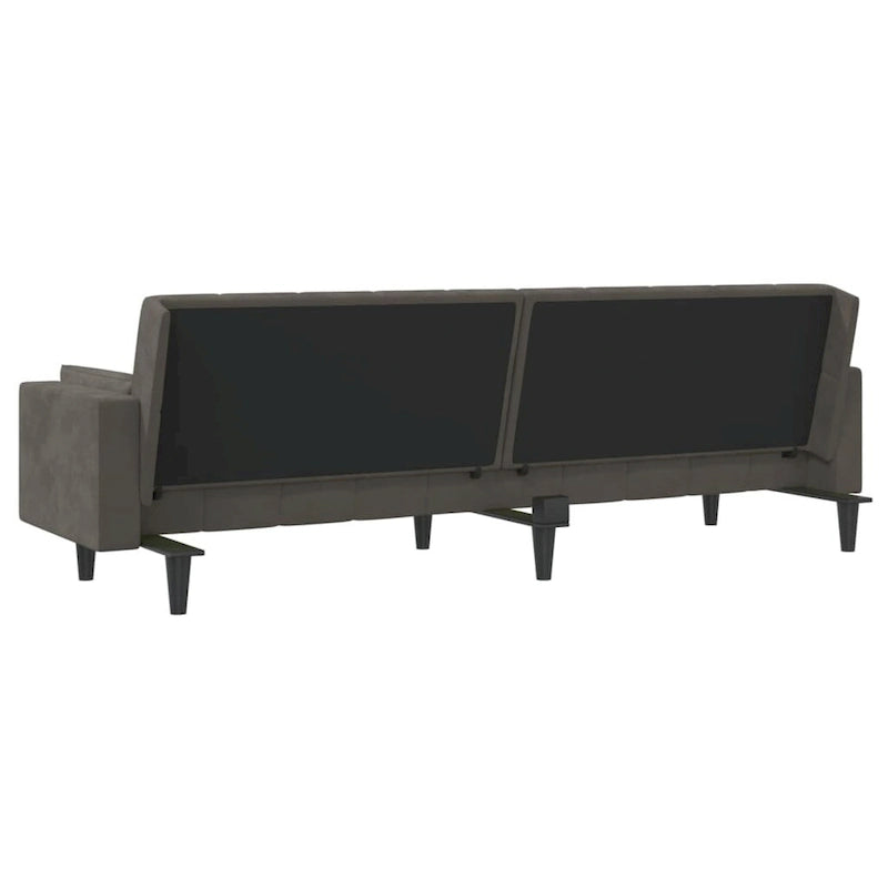 vidaXL 2-Seater Sofa Bed Upholstered Convertible Sleeper Sofa Couch Velvet - 86.6 x 33.3 x 27.2