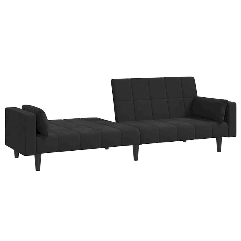 vidaXL 2-Seater Sofa Bed Upholstered Convertible Sleeper Sofa Couch Velvet - 86.6 x 33.3 x 27.2