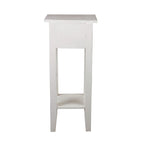 Solid Distressed Narrow Side Table - 25.75 - Washed White