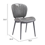 Terrence Dining Chair (Set of 2) - Product 1 (in) : 18.9 W x 24.8 D x 33.5 H