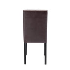 Porthos Home Nate PU Leather Upholstered Dining Chairs with Rubberwood Legs, Set of 4