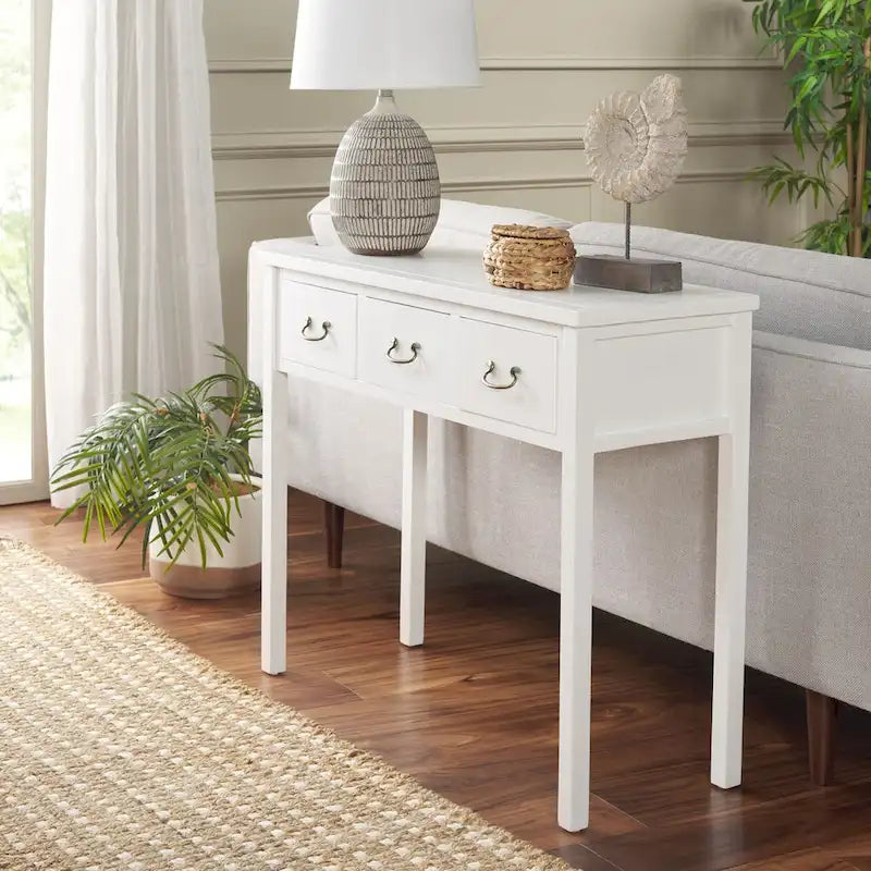 SAFAVIEH Marleine Antiqued Grey Console Table - 39.4 x 14.2 x 31.7 - 39Wx14Dx32H