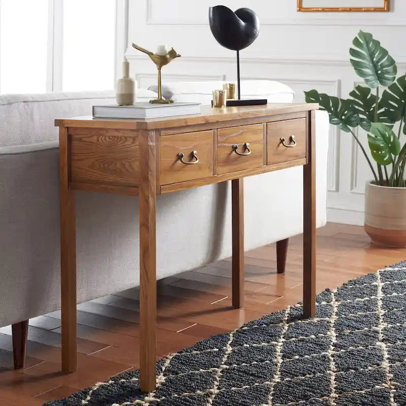 SAFAVIEH Marleine Antiqued Grey Console Table - 39.4 x 14.2 x 31.7 - 39Wx14Dx32H