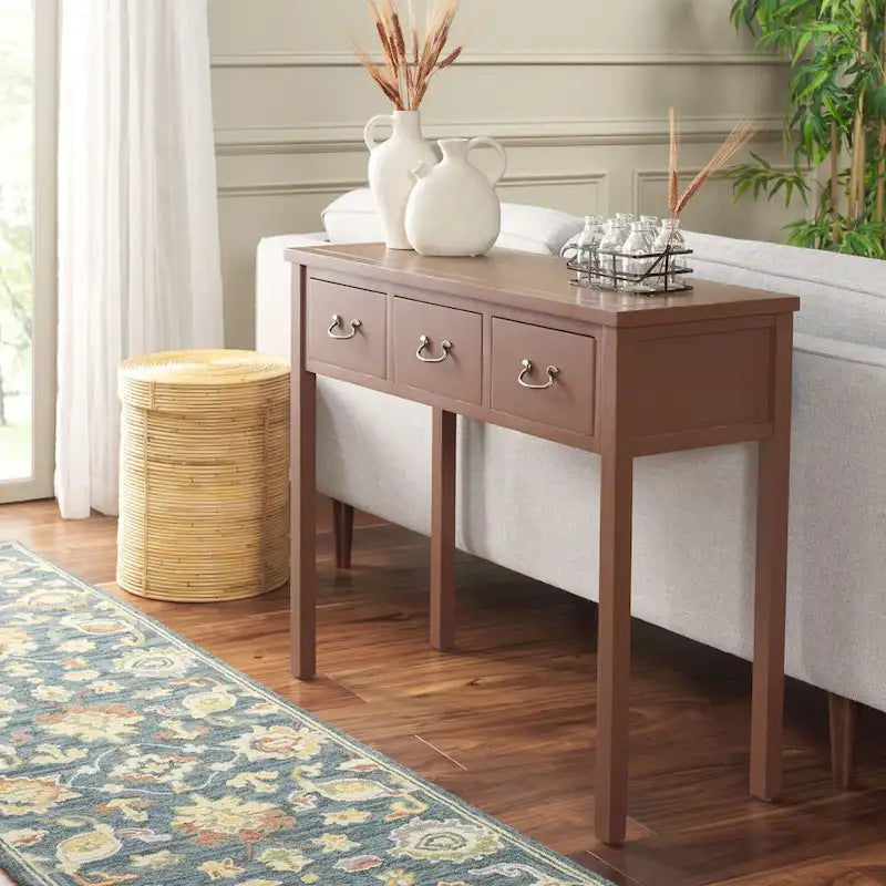 SAFAVIEH Marleine Antiqued Grey Console Table - 39.4 x 14.2 x 31.7 - 39Wx14Dx32H