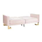 SAFAVIEH Spring Two-In-One Modern Foldable Beige Loveseat Sofa Bed