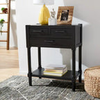 SAFAVIEH Philomene Distressed White 3-Drawer Console Table - 23.5 W x 13 L x 29.5 H - 24Wx13Dx30H
