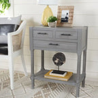 SAFAVIEH Philomene Distressed White 3-Drawer Console Table - 23.5 W x 13 L x 29.5 H - 24Wx13Dx30H