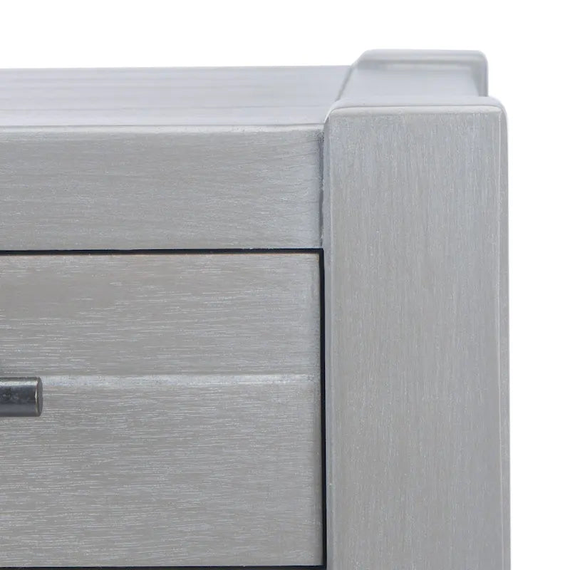 SAFAVIEH Philomene Distressed White 3-Drawer Console Table - 23.5 W x 13 L x 29.5 H - 24Wx13Dx30H