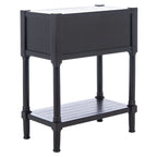 SAFAVIEH Philomene Distressed White 3-Drawer Console Table - 23.5 W x 13 L x 29.5 H - 24Wx13Dx30H