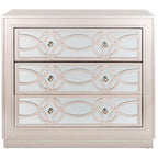 SAFAVIEH Tiny 3-Drawer Nickel Storage Chest - 32Wx16Dx29H