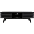 SAFAVIEH Teela Walnut 59-inch Storage Media TV Stand - 59 W x 15 L x 19 H - 59Wx15Dx19H