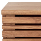 SAFAVIEH Teela Walnut 59-inch Storage Media TV Stand - 59 W x 15 L x 19 H - 59Wx15Dx19H