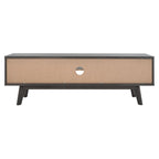SAFAVIEH Teela Walnut 59-inch Storage Media TV Stand - 59 W x 15 L x 19 H - 59Wx15Dx19H