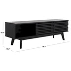 SAFAVIEH Teela Walnut 59-inch Storage Media TV Stand - 59 W x 15 L x 19 H - 59Wx15Dx19H