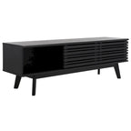 SAFAVIEH Teela Walnut 59-inch Storage Media TV Stand - 59 W x 15 L x 19 H - 59Wx15Dx19H