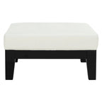 SAFAVIEH Perri Square White Leather Ottoman