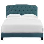 Copper Grove Ploce Queen Upholstered Velvet Bed