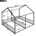 Merax Metal Twin Size House Platform Beds