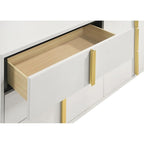 6 Drawers Wooden Dresser with Metal Hardware