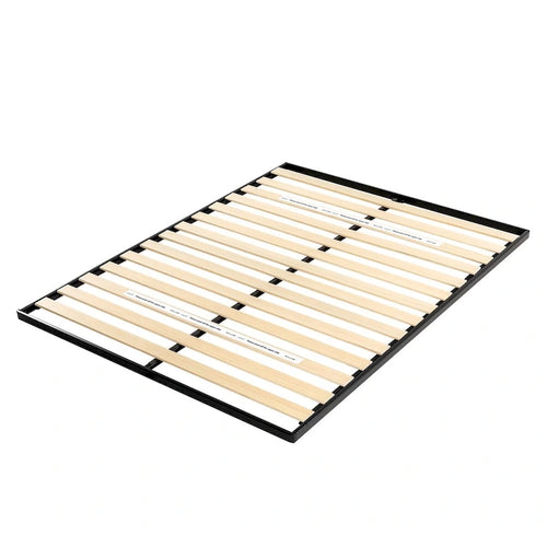 1.6 Inch Metal Bunkie Board with Wood Slats by Crown Comfort