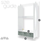 Dress Up Storage Kids Costume Organizer Center - 12D x 25W x 47H