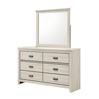 Edyth 5 Piece White LED Panel Bedroom Set