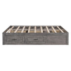 Queen Size Platform Bed with 6 Storage Drawers