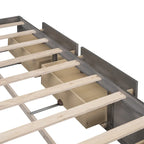 Queen Size Platform Bed with 6 Storage Drawers