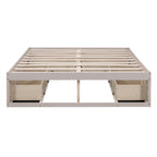 Queen Size Platform Bed with 6 Storage Drawers