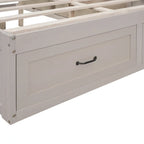 Queen Size Platform Bed with 6 Storage Drawers