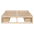 Queen Size Platform Bed with 6 Storage Drawers